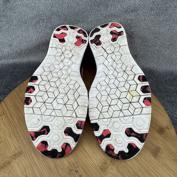 Nike Free TR Flyknit 5.0 Shoes Womens Size 7.5 Orange Pink Training 718785-800 - Picture 8 of 10